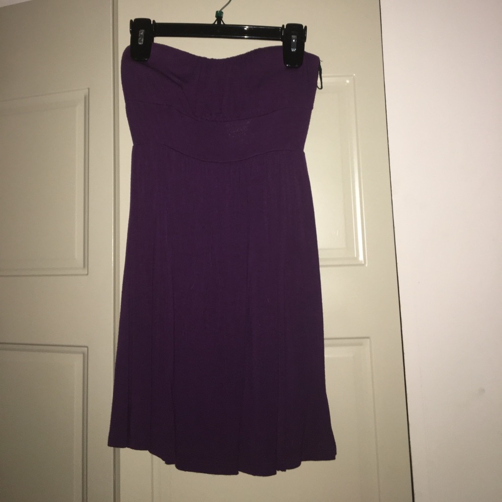 Strapless purple