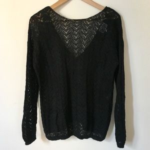 NWOT Sézane "Spencer" pointelle cardigan