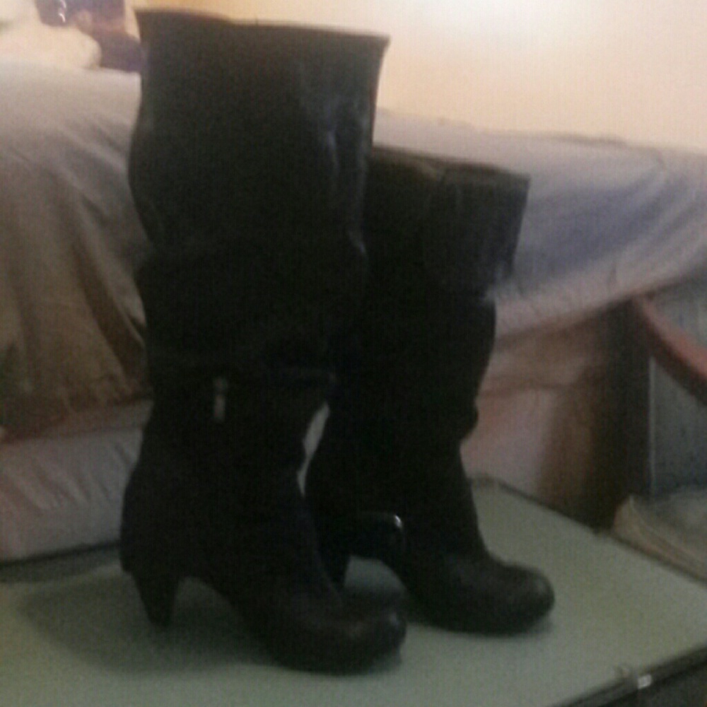 EUC! Leather Slouch Boots (worn once)