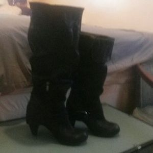 EUC! Leather Slouch Boots (worn once)