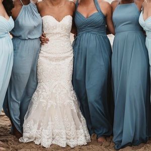 Kennedy Blue Dress. Color: Slate Blue. Size: 2