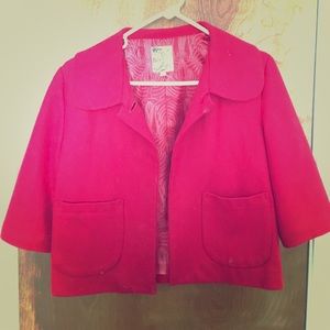 Cute cropped red jacket