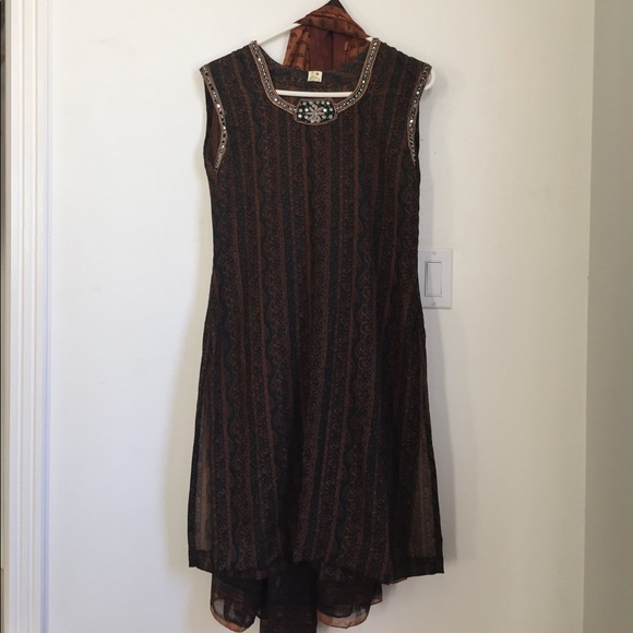 Sleeveless Indian kurta pajama - Picture 3 of 5