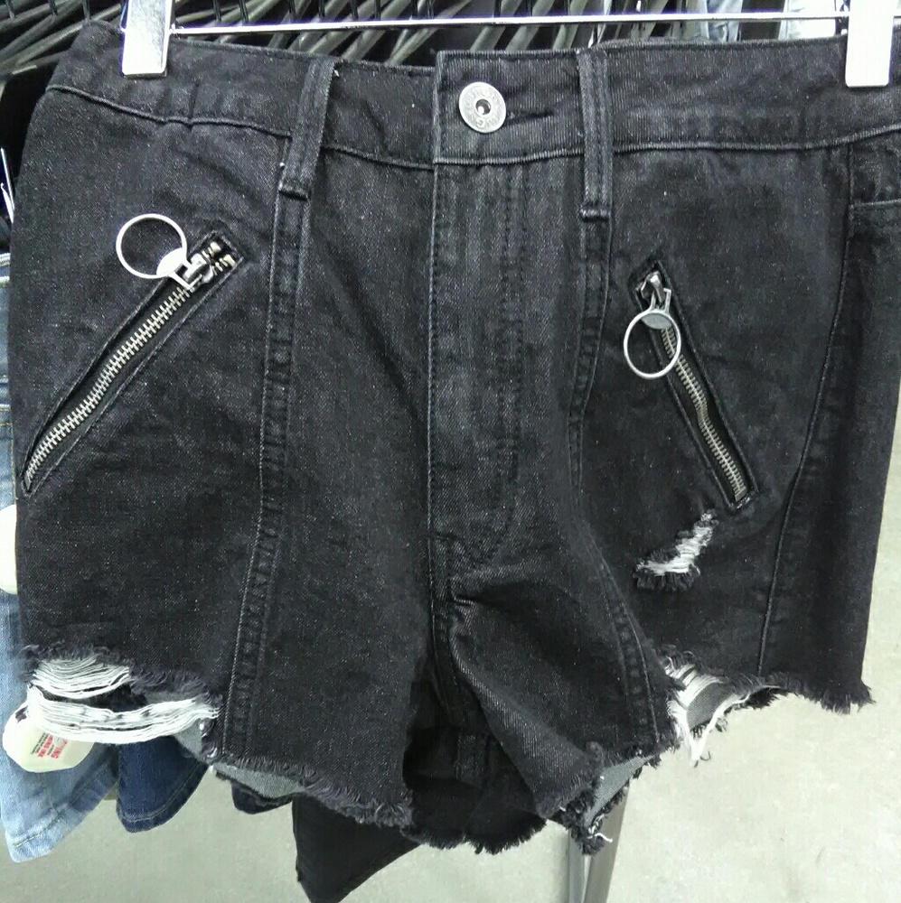 GUESS DENIM SHORTS BLACK