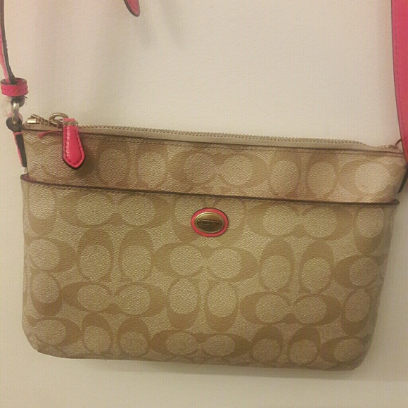 Coach Handbags - Coach Pink, hot pink, cross over