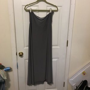 Lularoe solid gray maxi skirt size XL