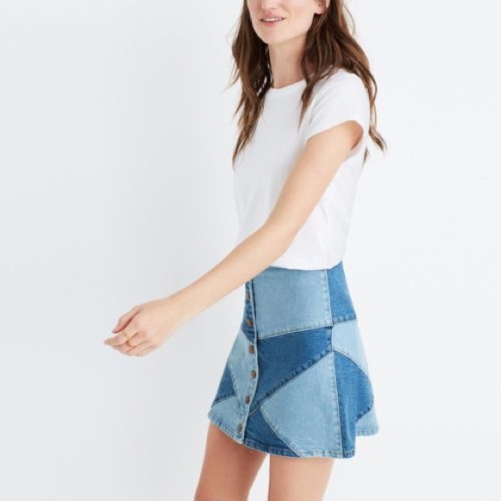 ISO Madewell denim skirt