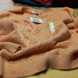 NWT Beautiful Pinkish Peach Sweater