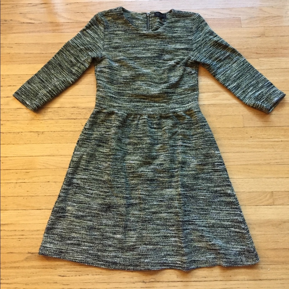3/4 sleeve skater dress