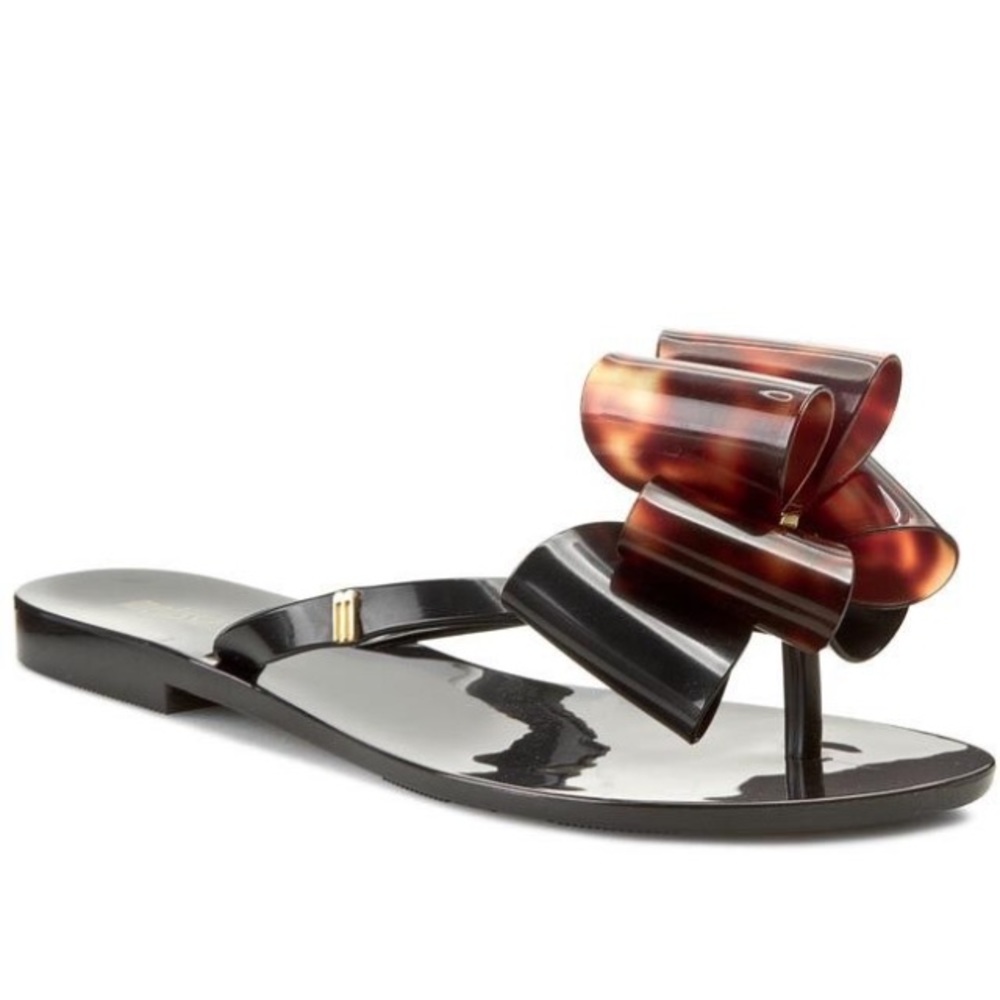 Melissa Hamonic Black sandals with bow
