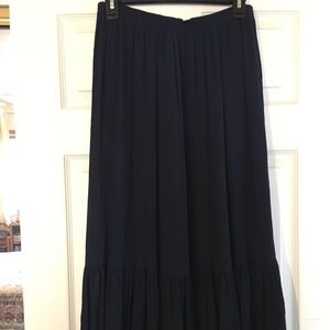 Karen Kane long navy blue skirt