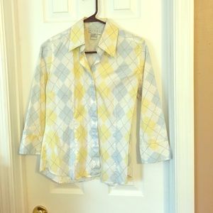 Blouse & sweater vest combo