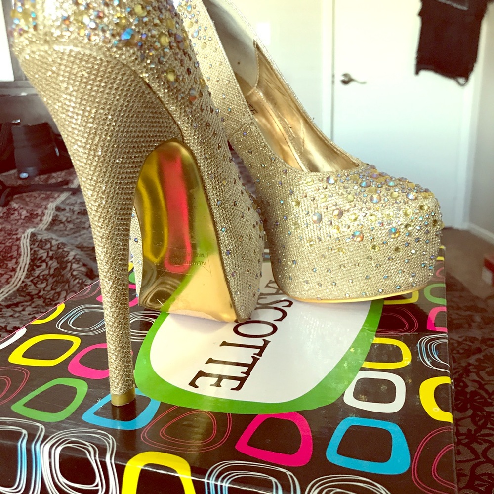 Cinderella gold heels