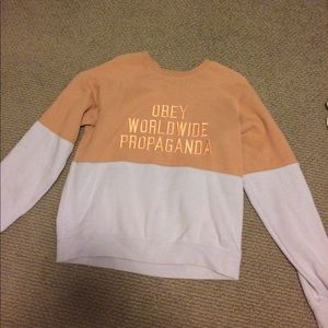 Cute exclusive Obey sweatshirt, size medium