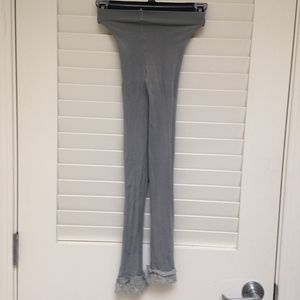 Given Away - Barely Worn Frilly Gray Ankle Tights