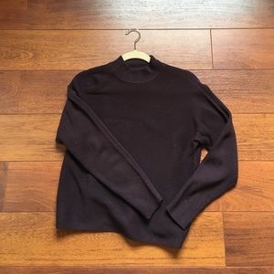 Dark purple turtle neck