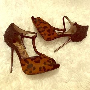 Cheetah print heels