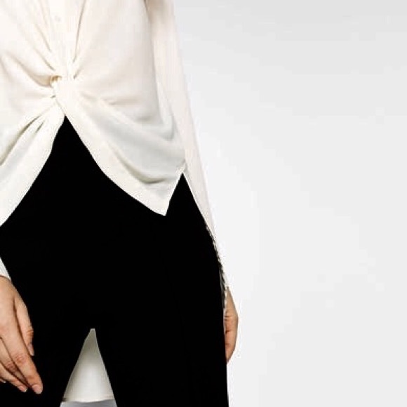 Zara drape knot blouse - Picture 2 of 5