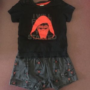 Adidas Star Wars outfit.