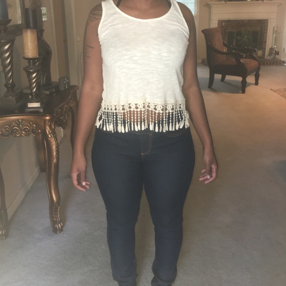 Tank Top With Fringe