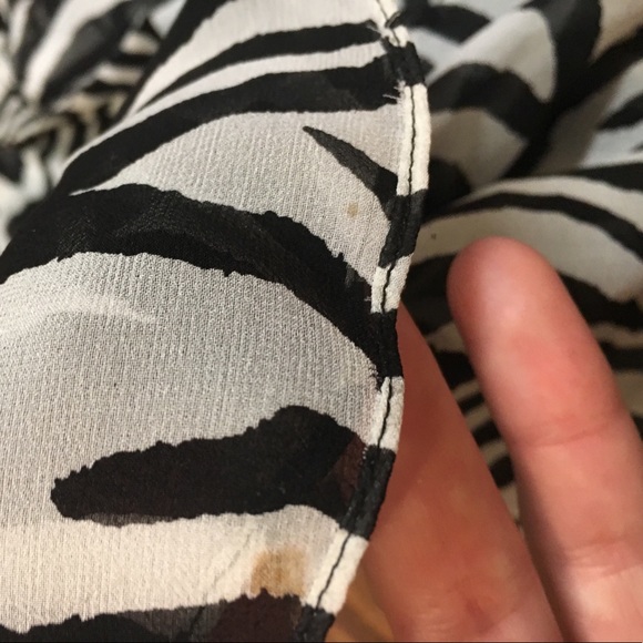 Ralph Lauren zebra stripped blouse - Picture 4 of 4