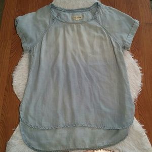 Cloth & Stone Chambray High Low T Shirt