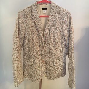 Lightweight floral cotton blazer from J. Crew