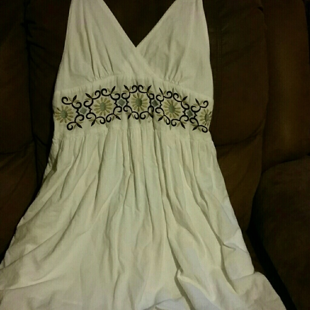 a spaghetti strap 100%cotton dress