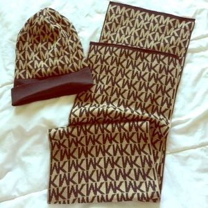Michael Kors hat and scarf set