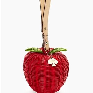 Kate spade pack a picnic apple clutch very rare