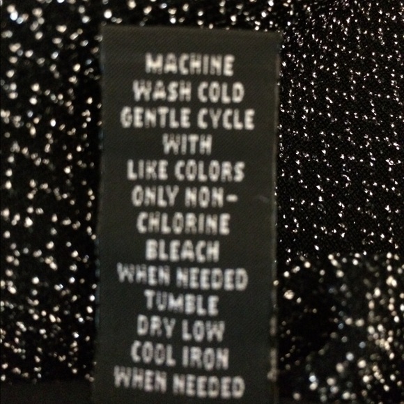 Inc metallic knit with high low sheer bottom band - Picture 5 of 6