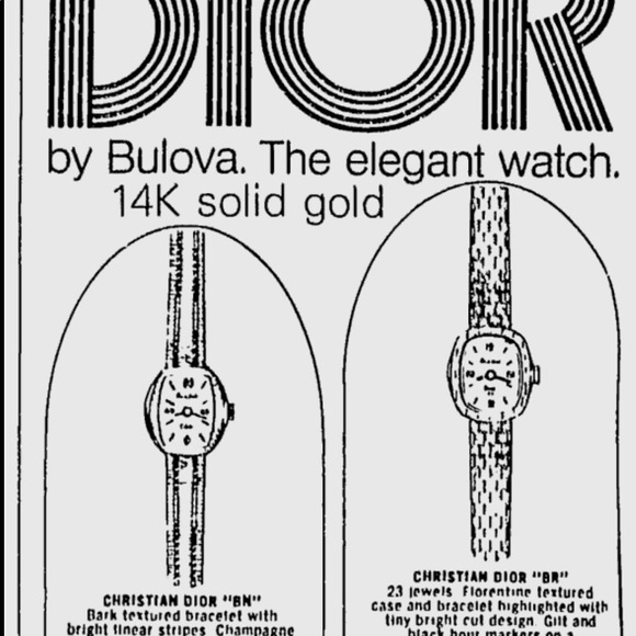 Christian Dior by Bulova solid 14k Watch - Picture 6 of 6