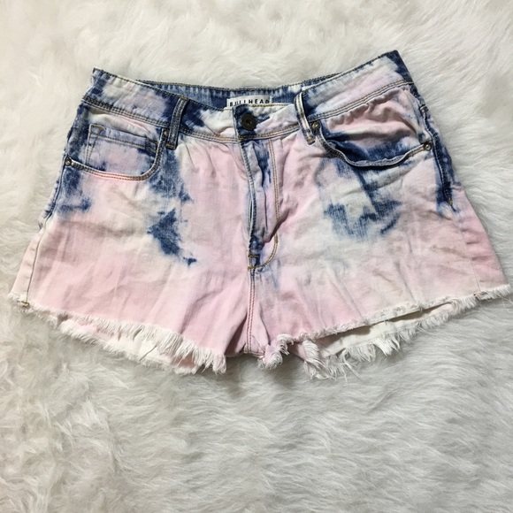 Bullhead Pants - Cotton Candy Denim Bullhead high rise short shorts