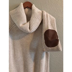 Banana Republic Cowl Neck Sweater with Elbow Patch
