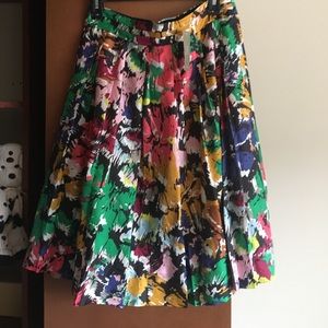 JCrew printed skirt