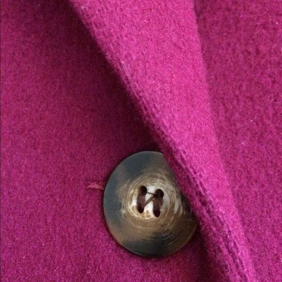Lands'end raspberry wool & cashmere jacket - Picture 2 of 6