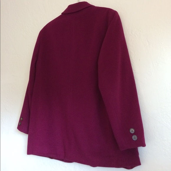 Lands'end raspberry wool & cashmere jacket - Picture 4 of 6