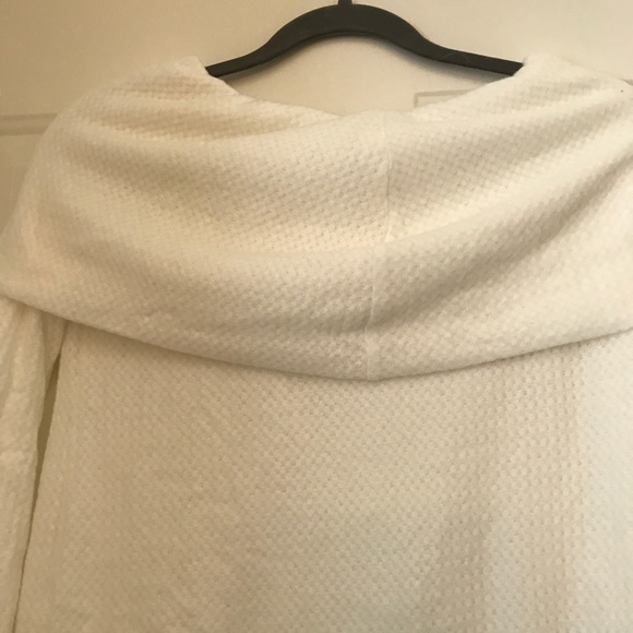 Ivory Off the Shoulder Sweater - Picture 7 of 7