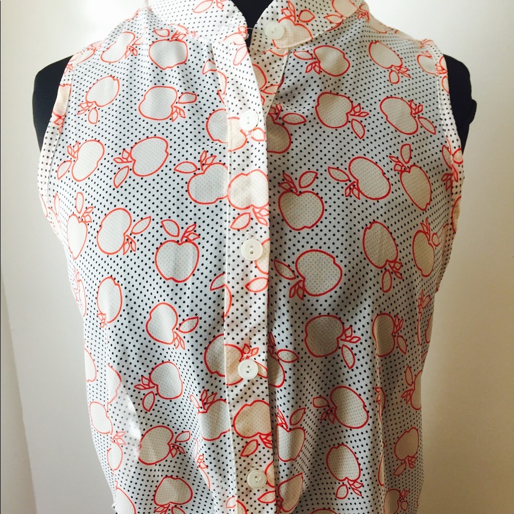 Apple and Polka Dot Top