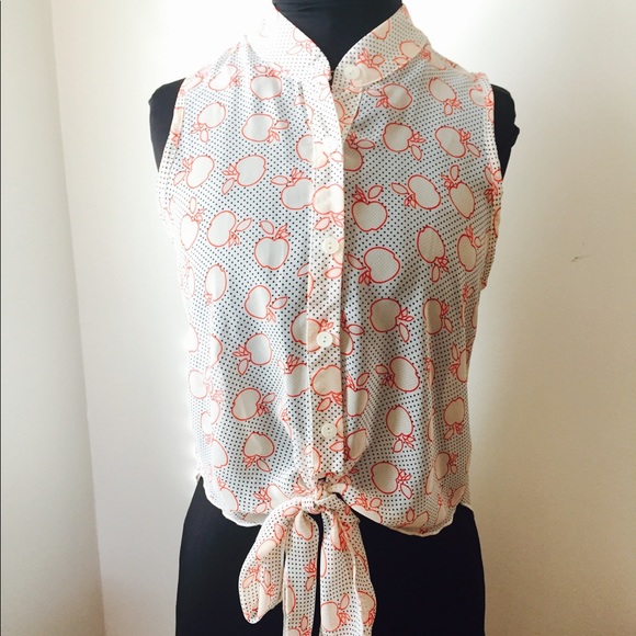 Apple and Polka Dot Top - Picture 3 of 7