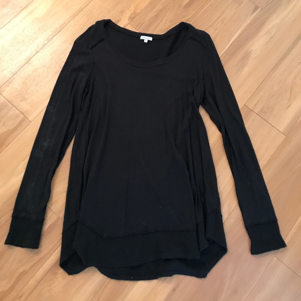 Splendid waffle edge t shirt