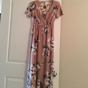 High low floral dress