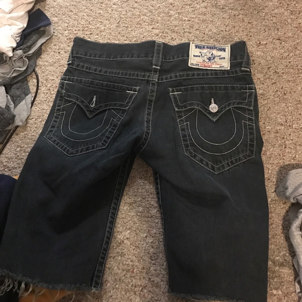 True religion cut off shorts size 30