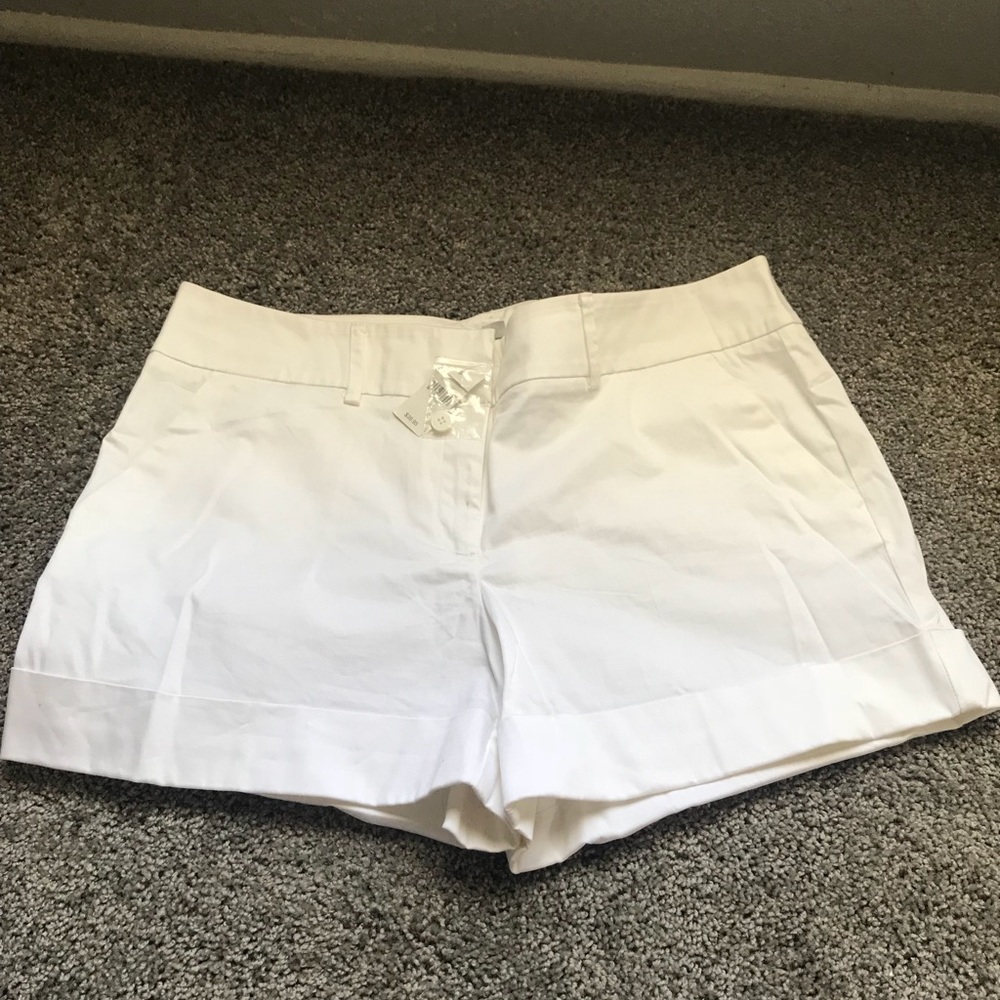 Brand new white shorts