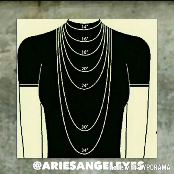 ♥️Idea of Necklace Length♥️ - Picture 1 of 1