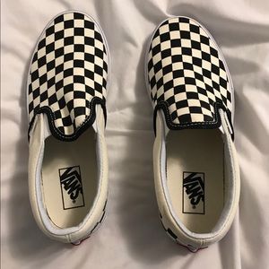 Checkered Slip On Vans