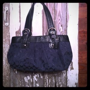 *FREE SHIPPING! Navy Coach Purse-great condition!