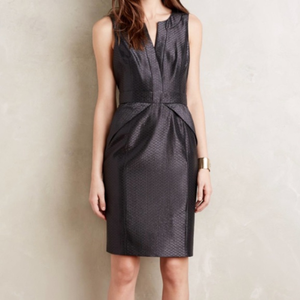 Anthropologie cross front sheath