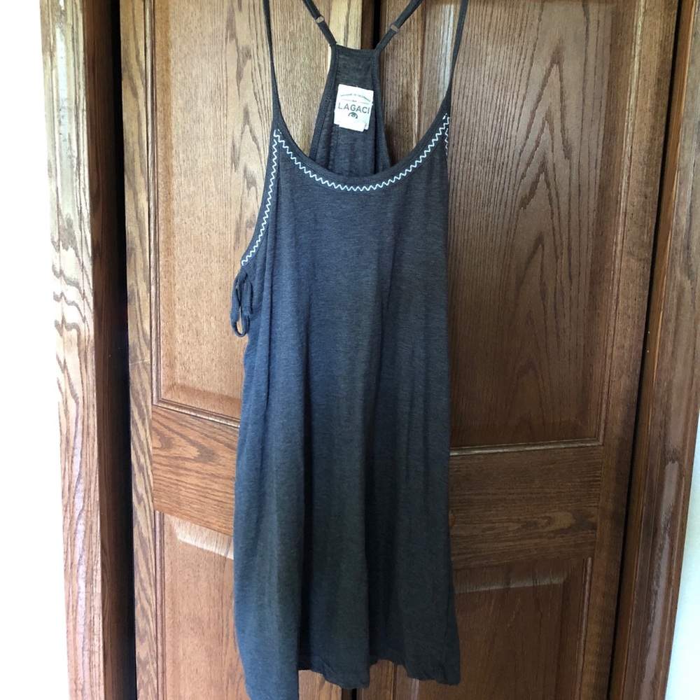 Long tank top or perfect swim suit cover up