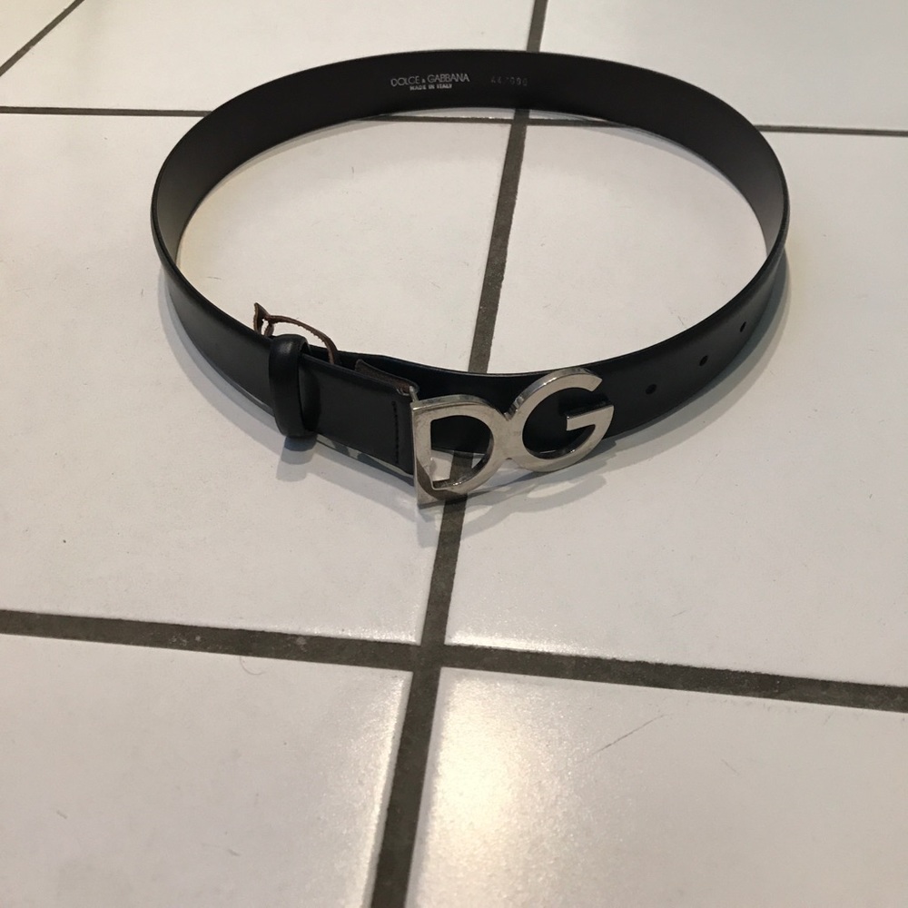 BEST OFFER D&G black leather belt